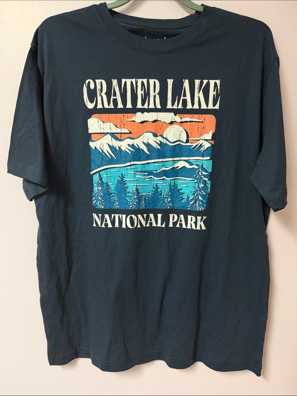 NWT Crater Lake National Park Graphic Tee - Dark Blue/Navy